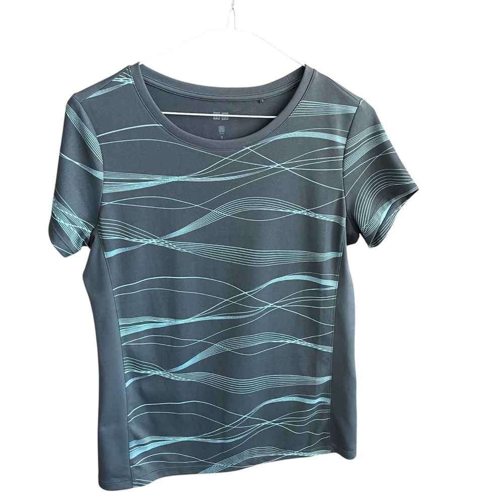 Uniqlo Women’s Gray Blue Athlete Top Shirt Size S New without Tags